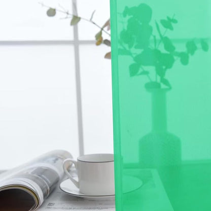 SpaceDresser Basic Rod Pocket Sheer Voile Window Curtain Panels Grass Green 1 - Image 6