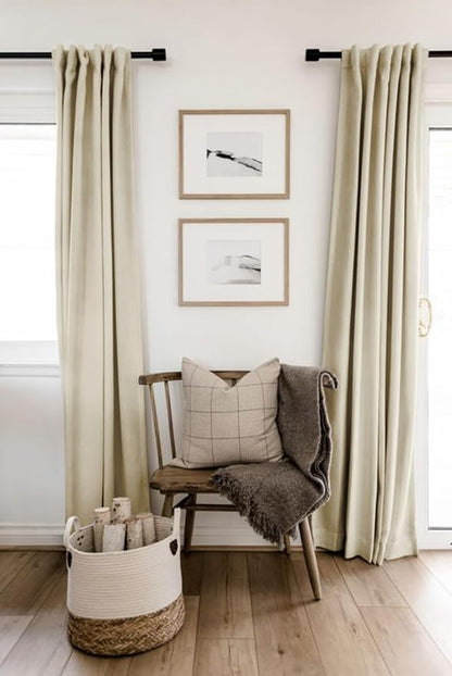 Faux Linen Total Blackout Curtains - Image 6