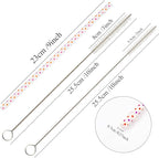 50 Pack Reusable Straws, BPA-Free, 9" Colorful Hard Plastic Stripe Drinking Straw for Mason Jar Tumbler, Family or Party Use with Cleaning Brush