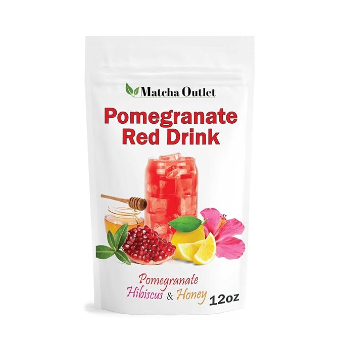 Pomegranate Hibiscus Honey Lemon Refresher 12oz Natural Powder Drink Mix