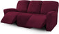 ULTICOR Velvet 8-Pieces Recliner Sofa Covers Stretch Reclining Couch Covers by ULTICOR