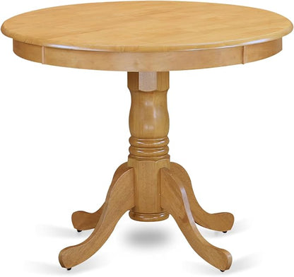 East West Furniture ANVA3-OAK-C 3 Piece Kitchen Table Set - Image 3