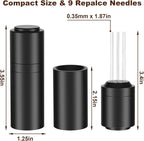 WDT Espresso Distribution Tools Espresso Stirrer Tool WDT Coffee Distributor for Barista Espresso Machine Accessories 9*0.35mm Espresso Grounds Stirrer with Extra 9 Replaceable Needles,Black