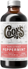 Cook's Pure Peppermint Extract,For Ice Creams, Candies, Icings, Cookies and Beverages, 32 oz