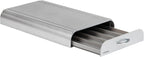 Mind Reader Nespresso Compatible Capsule Drawer, Countertop, Coffee Pod Holder, Storage, 9.25"L x 15"W x 2"H, Silver
