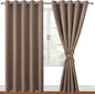 Blackout Curtains for Bedroom, Cappuccino, 60 x 84 Inch, 2 Panels | Thermal by Hiasan