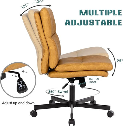 LUCKWIND Armless Office Desk Chair - Image 4