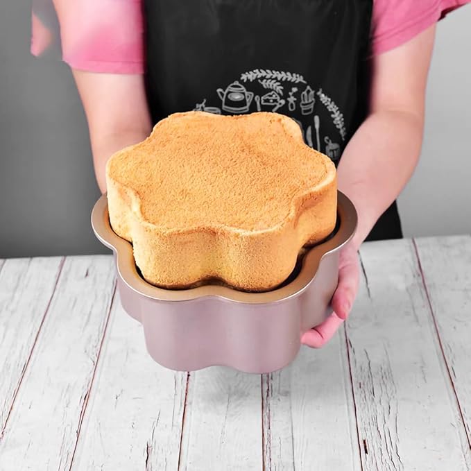Specialty Forms NonStick Baking Tray Shaped Cake Bread Pizza Baking Pan Golden Carbon Steel