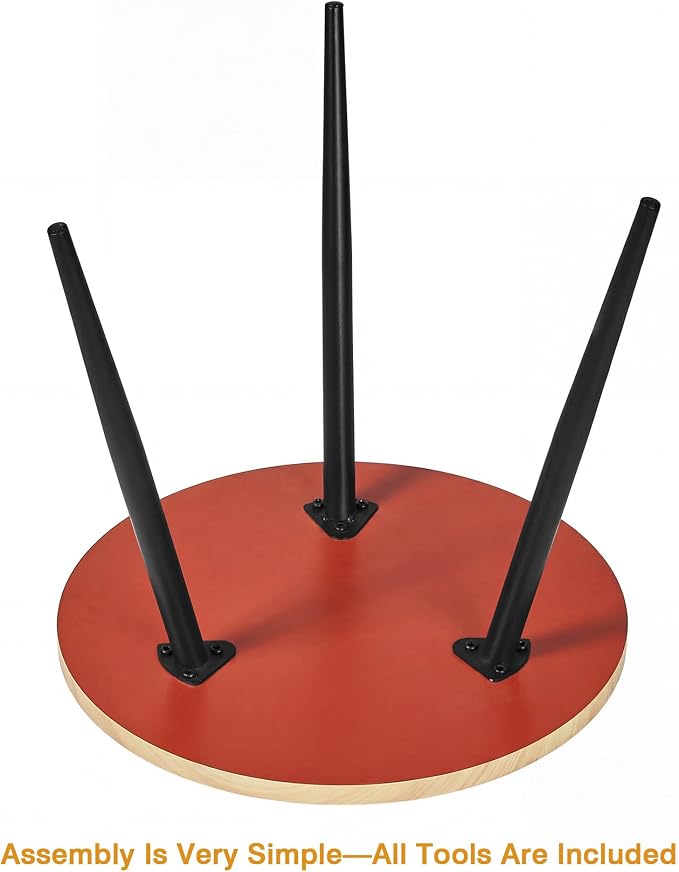 VECELO Modern Side Table, Round Small End Table, Exclusively Designed - Image 7
