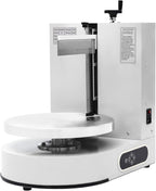 Automatic Cake Decorating Machine, Electronic Cream Coating Spreading Smooth Machine with Graduated Scraper 30-200RPM Rotating Speed,Cake Bread Spreader Machine for 4-12inch Cakes,White