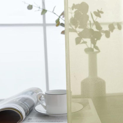 SpaceDresser Basic Rod Pocket Sheer Voile Window Curtain Panels Sage Green 1 - Image 5