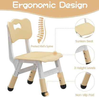 GAOMON Kids Table and 2 Chairs Set - Image 8