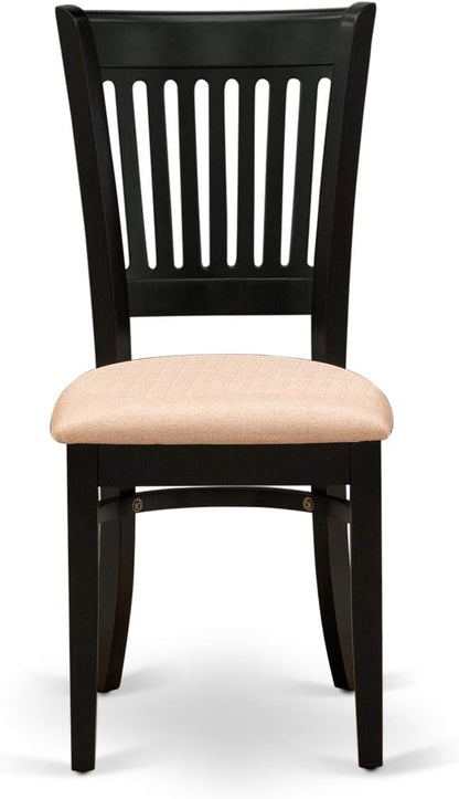 East West Furniture ANVA5-BLK-C 5 Piece Dining Room Furniture Set Includes a - Image 6