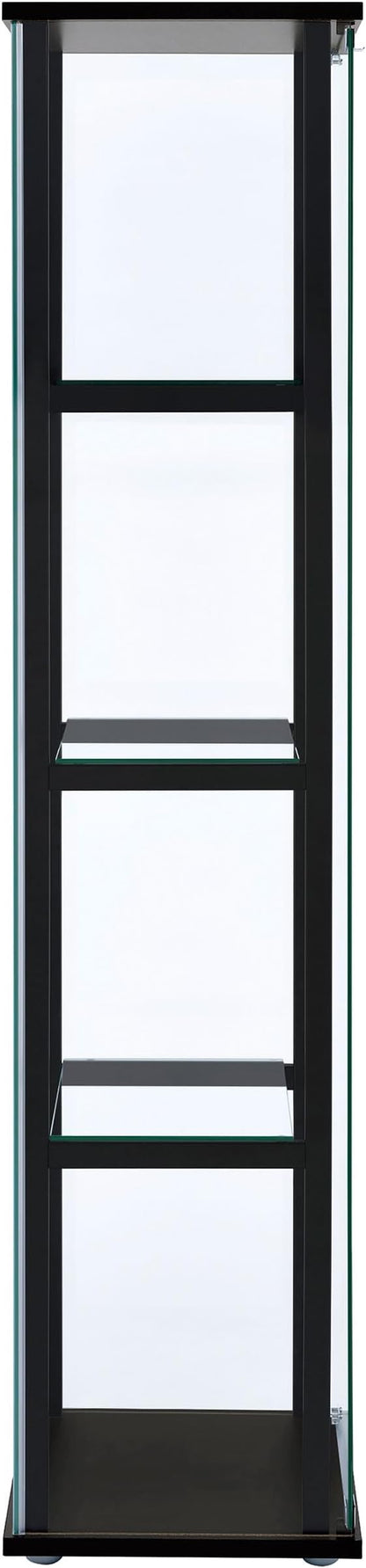 Coaster Home Furnishings Cyclamen 64-inch 5-Tier Clear Tempered Glass Curio - Image 8