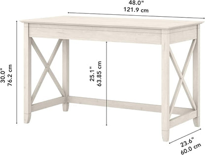 Bush Home Key West 48W Writing Desk in Linen White Oak - Image 3