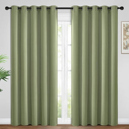 Yakamok Room Darkening Curtains 62x84 inch Length Sage Green-Living Room | 2 by Yakamok