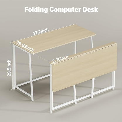 WOHOMO Folding Desk, Small Foldable Desk 47.2" - Image 2