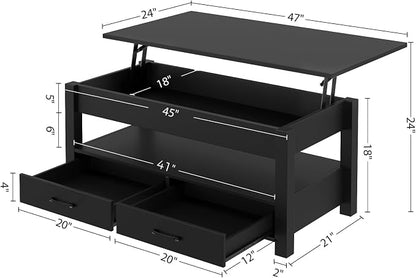 Rolanstar Coffee Table, Lift Top Coffee Table - Image 3