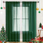 SpaceDresser Sheer Voile Window Treatment Rod Pocket Curtain Panels by SpaceDresser