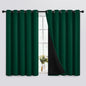 SimpleHome Dark Green 100% Blackout Curtains Room Darkening Living Room 63 | by SimpleHome