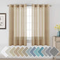 H.VERSAILTEX Natural Linen Rich Quality Curtain Semi-Sheer Privacy Protection by HVERSAILTEX