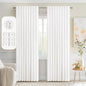 MIULEE Pure White Back Tab Blackout Curtains 52x90 Inch Long 2 Panels Set | Rod by MIULEE