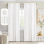 MIULEE Pure White Back Tab Blackout Curtains 52x84 Inch Length 2 Panels Set | by MIULEE