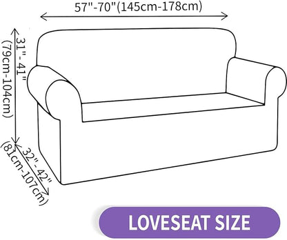 ZNSAYOTX Super Stretch Loveseat Covers, New Striped Love Seat Slipcover - Image 6