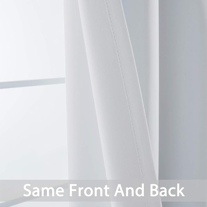 Yakamok Room Darkening Curtains 42x72 inch Greyish White-Living Room | 2 panels - Image 4