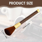 Molain Coffee Cleaning Brush, 16.7x1.58CM Coffee Machine Brush Coffee Accessories Cleaning Brush Barista Brush for Coffee Grinder and Espresso Machine with Vegan Brush Hair