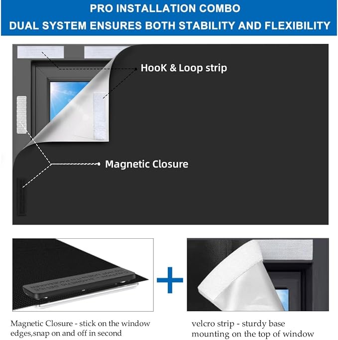100% Blackout Curtain Window Cover - Image 3