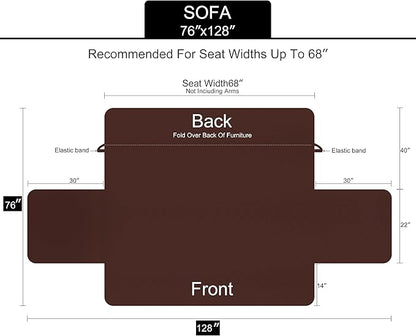 U-NICE HOME Reversible Sofa Cover Couch Cover - Image 6