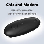 Automatic Electric Can Opener for Seniors for Kitchen:Anyone can Hands Free,One Touch Opener,Durable Blades,Rechargeable, Smooth Edge, Lightweight Small Size, Black