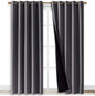 NICETOWN Grey Full Shade Curtain Panels, Pair of Energy Smart & Noise Blocking by NICETOWN