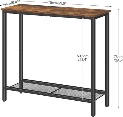 HOOBRO 29.5" Narrow Console Table, Small Entryway Table - Image 3