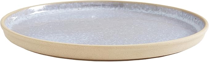 Portmeirion Minerals 10.5" Dinner Plate, Aquamarine - Modern Stoneware Tableware with Gentle Curves, Durable & Stylish for Dining, Microwave & Dishwasher Safe - Sleek Dinnerware Collection