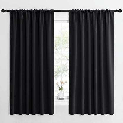 NICETOWN Halloween Black Blackout Curtain Blinds by NICETOWN