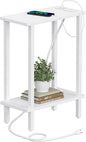 TUTOTAK Small End Table with Charging Station, Narrow Side Table with USB Ports by ChoosetutotakFurnitureBuildYourCozyHome
