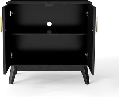 LKTART Black Sideboard Buffet, Small Storage Cabinet - Image 4