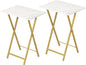 HOOBRO Folding TV Tray Tables, Industrial Snack Tables by HOOBRO