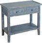 Sunny Designs Marina Ocean Blue Wood Side Table by Sunny+Designs
