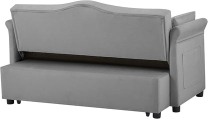 Auvsoce 57'' Convertible Sleeper Sofa Bed - Image 7