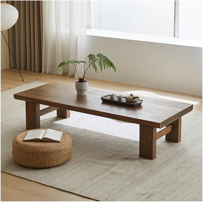 Japanese Floor Table, Vintage Tea Table Low Table, Rectangular Style Tatami by Unknown