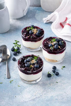 A Blend Above Blueberry Blue No Bake Dessert Mix - All Natural, Gluten Free, No MSG - Instant Dessert Mix, Fruit Dip, Bagel Topping, Frosting, Cheesecake Filling - Easy to Make - 4.2 Oz (Pack of 3)