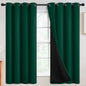 SimpleHome Dark Green 100% Blackout Curtains Room Darkening Living Room 63 | by SimpleHome