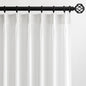 Pinch Pleated Sheer Curtains 120 Inches Long, Light Filtering Semi Sheer White by Topfinel
