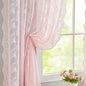 YJ YANJUN Vintage Lace Curtains 63 Inches Length- Cute Sheer Pink Curtains by YJYANJUN