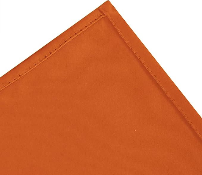 Blackout Curtains 66 x 54 Inch Long Orange Curtains Set of 2 Panels Room - Image 7