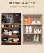 Coffee Mug Organizers and Storage (8Pack), Adjustable Stackable Cup Organizer for Kitchen Cabinets Shelf Organization, Cupboard Save Space Cup Stacker Holder for Tea Cup/Coffee Mugs/Glasses