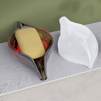 Self-Draining Leaf Shape Soap Tray - Silicone Resin Mold for Epoxy Casting, DIY Soap Holder